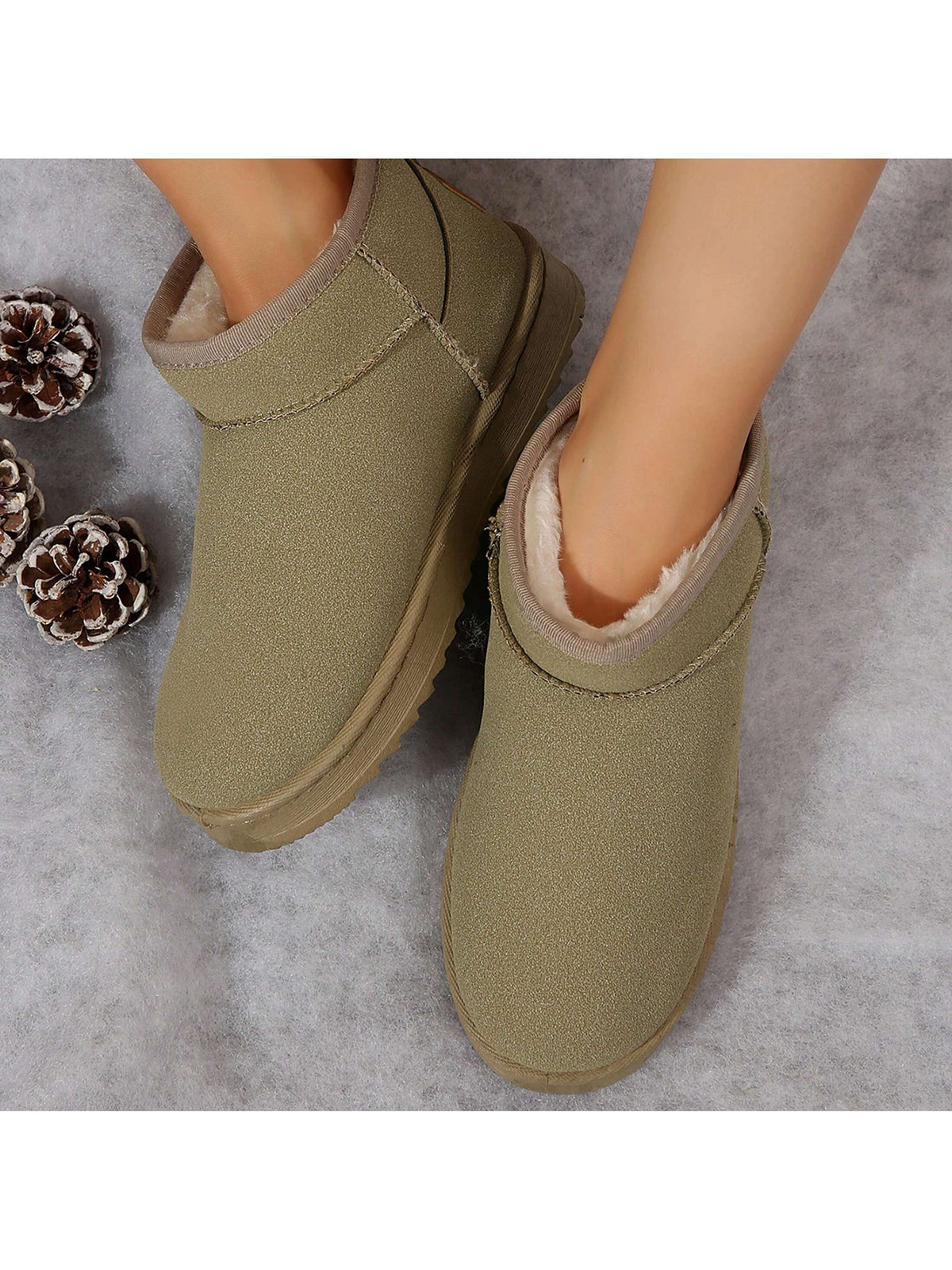 Winter Classic Women'S Snow Boots Padded Thickened Non-Slip Waterproof Cotton Shoes Short Boots for Women Winter House Slippers