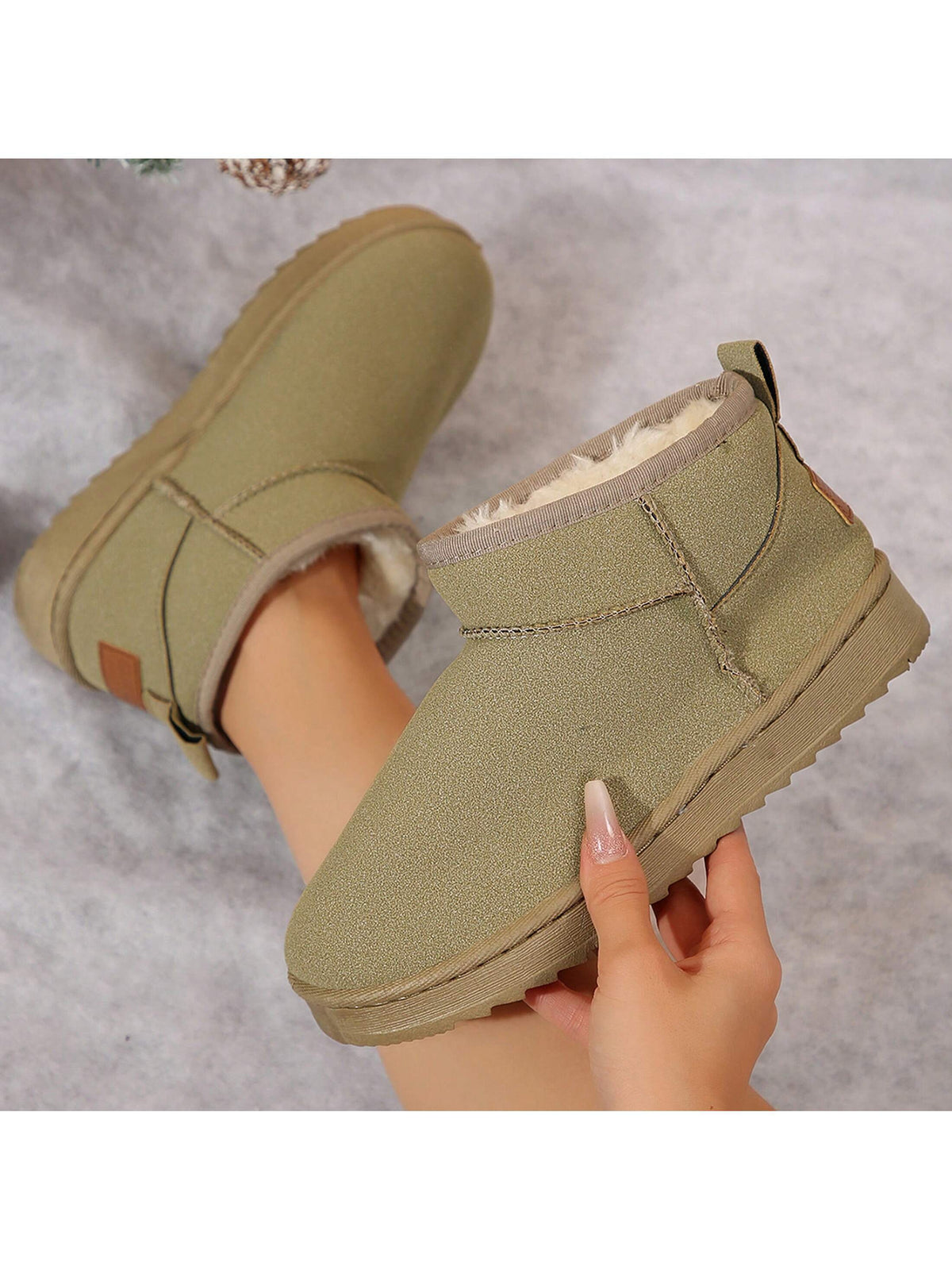 Winter Classic Women'S Snow Boots Padded Thickened Non-Slip Waterproof Cotton Shoes Short Boots for Women Winter House Slippers