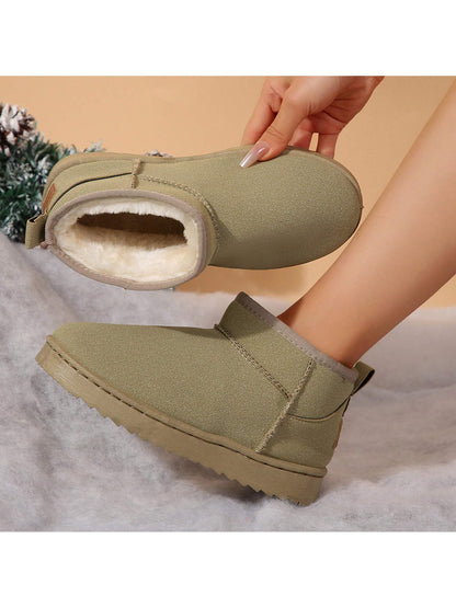 Winter Classic Women'S Snow Boots Padded Thickened Non-Slip Waterproof Cotton Shoes Short Boots for Women Winter House Slippers