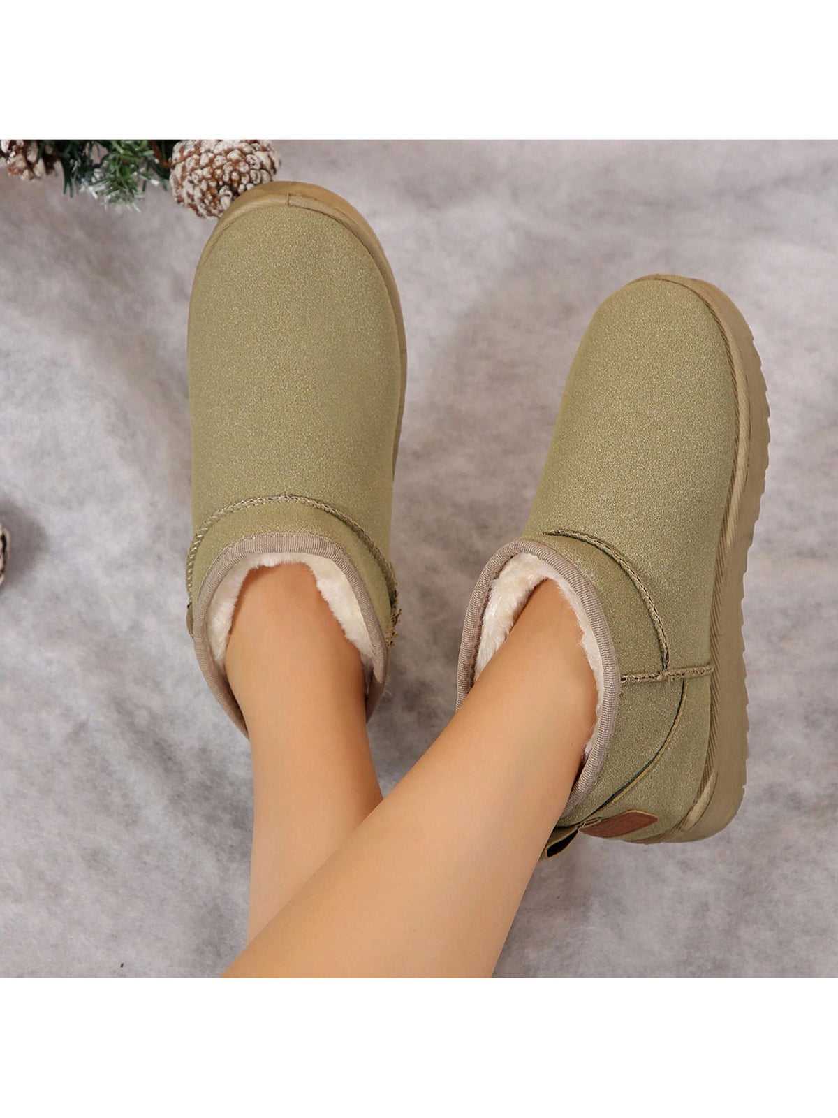 Winter Classic Women'S Snow Boots Padded Thickened Non-Slip Waterproof Cotton Shoes Short Boots for Women Winter House Slippers