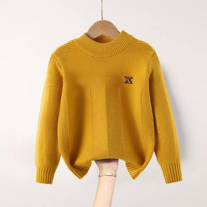 Children'S Sweater FALL Winter New Cotton Clothing Hedging Sweater Teenage Boys Sweater Children'S Clothing 10 12 14 Years