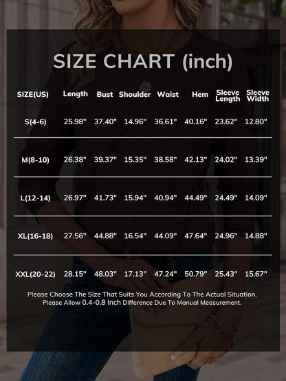 Womens Long Sleeve Shirts Pleated Crew Neck Casual Tops