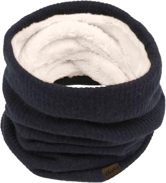 Infinity Scarf Neck Warmer, Fleece Lined Winter Scarves