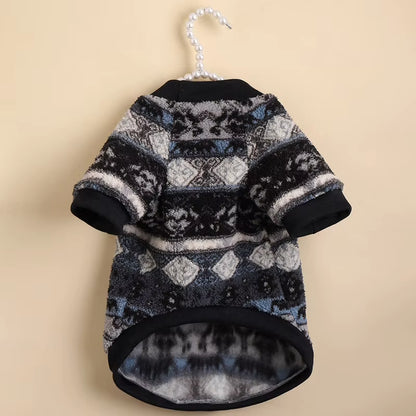 Dog Theremal Winter Fashion Ethnic Style Hooides Pet Sweaters Autumn Winter Cat for Small Dogs Cats Kitten Pullovers Clothing