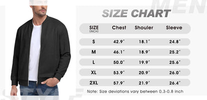 Men'S Casual Varsity Jacket Vintage Suede Bomber Jackets Lightweight Outerwear Coat Brown M